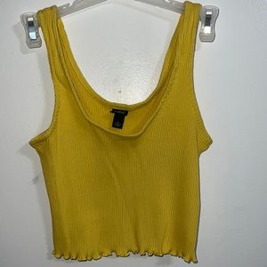 Wild fable, yellow tank top/crop top, size small
